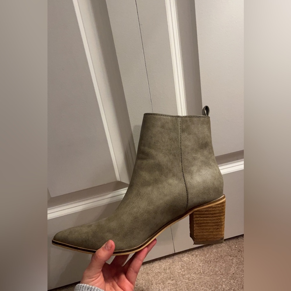 Pointed toe booties